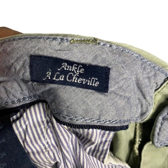 Tommy Hilfiger Women's Green Khaki Ankle Pants - Picture 7 of 8